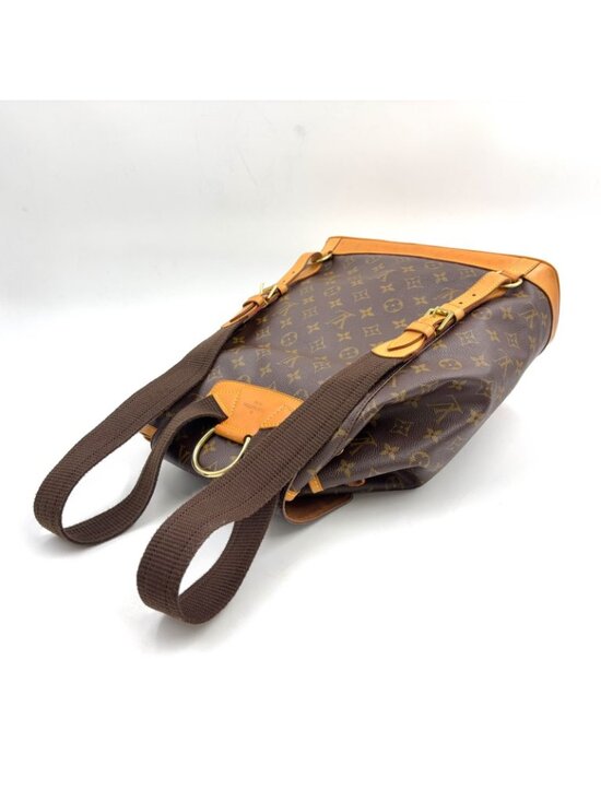 Louis Vuitton Montsouris GM Monogram Leather Brown Light Backpack Gold main image 6